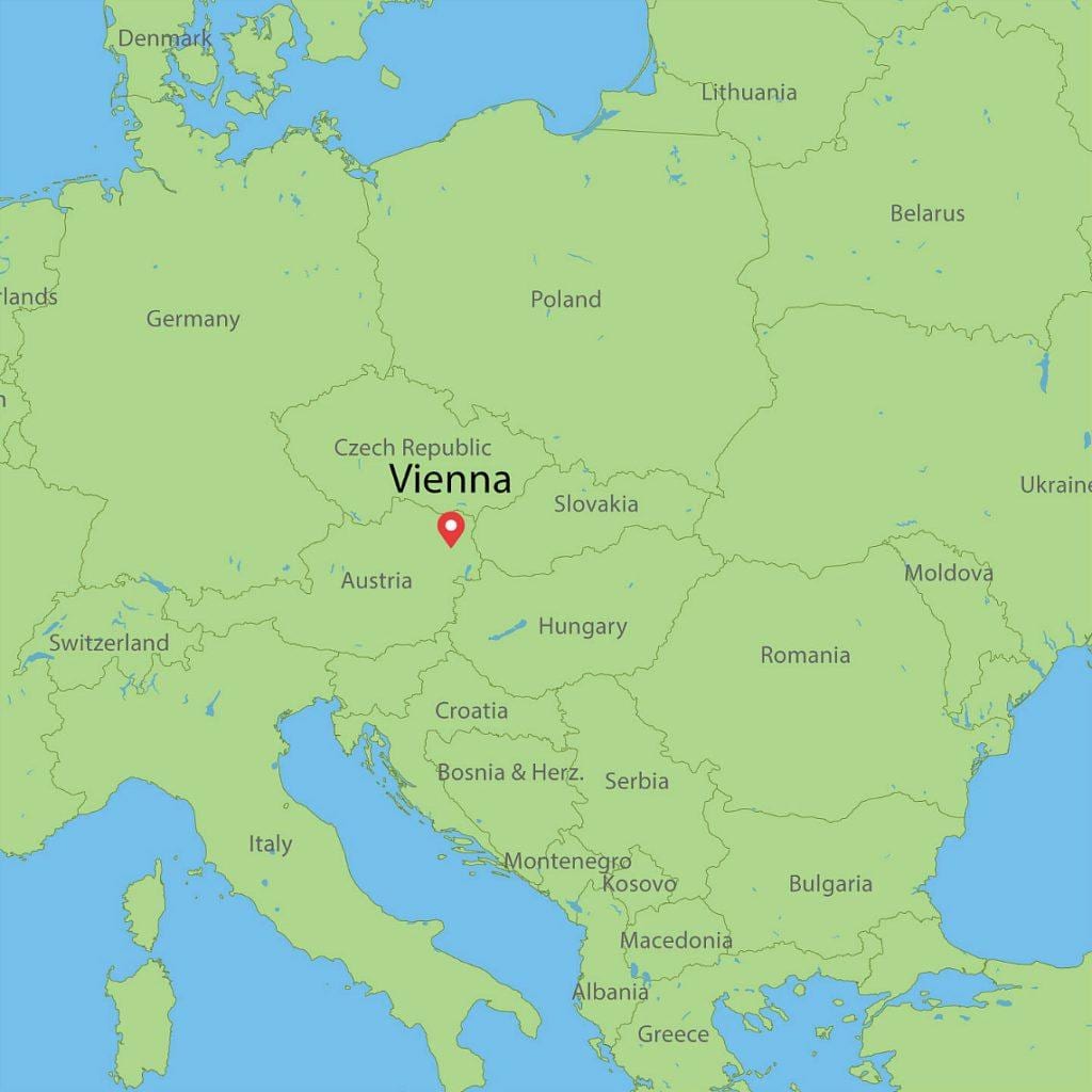 österreich ein Land in der Weltkarte