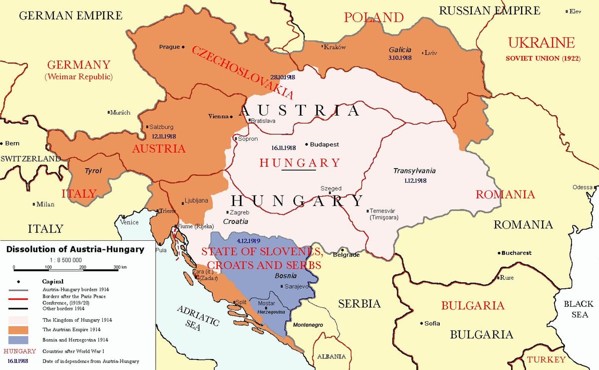 österreich-Ungarn Karte 1900
