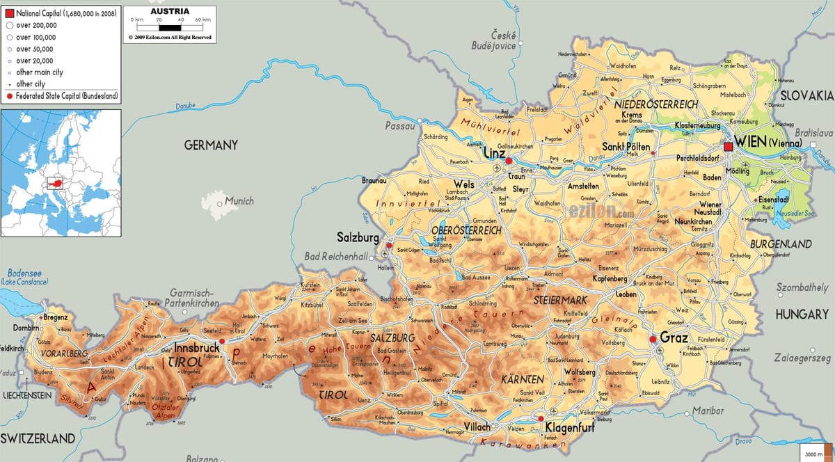 österreich Berge anzeigen