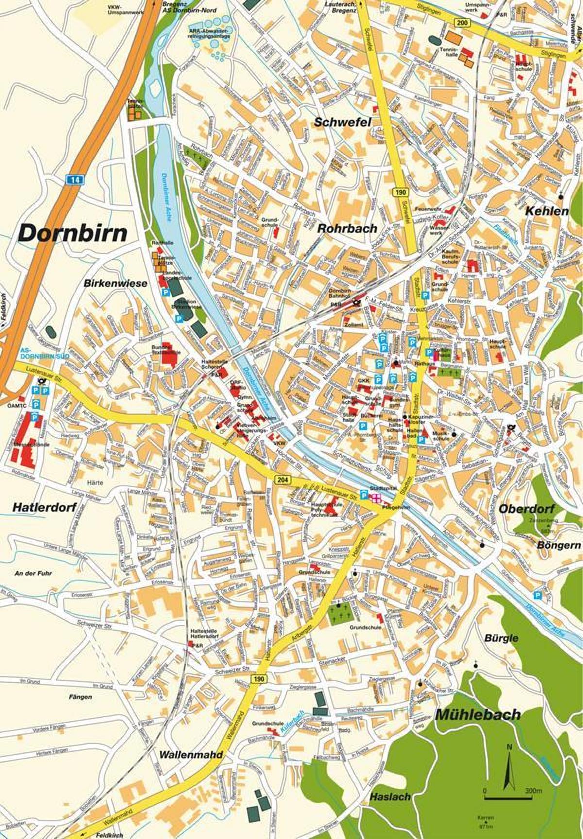Karte von dornbirn österreich