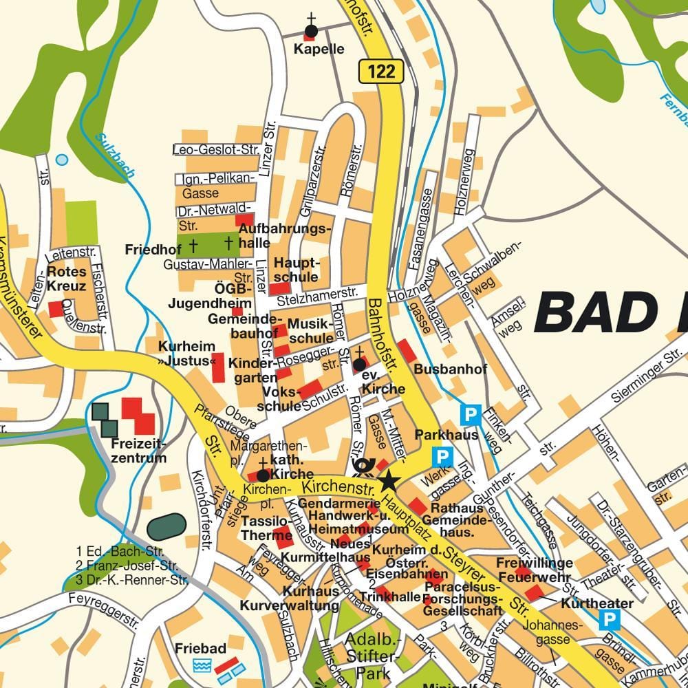Karte von hall österreich