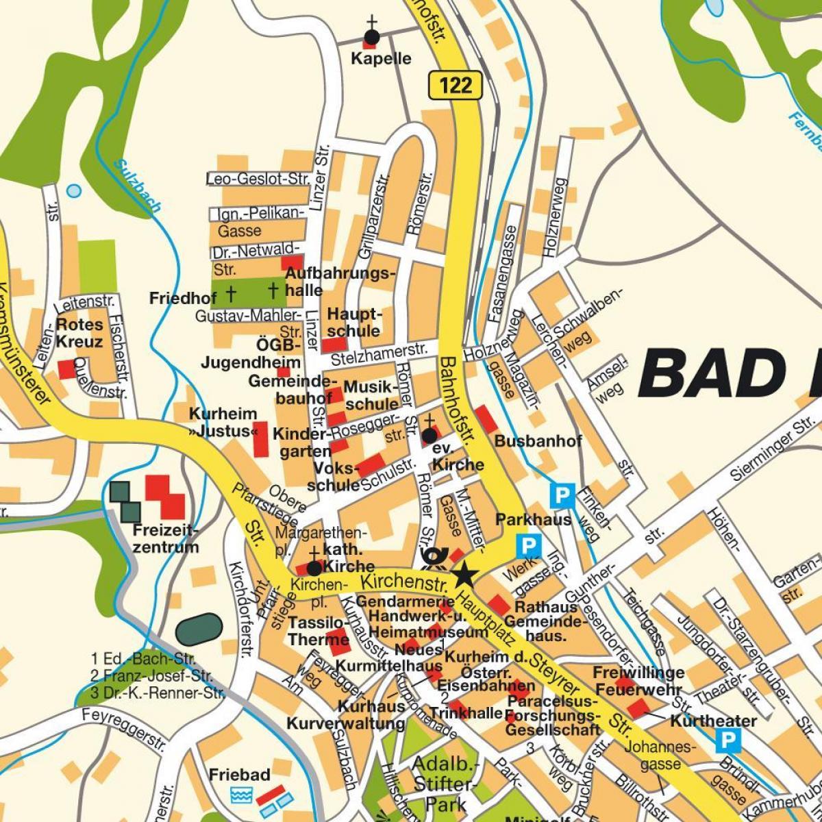 Karte von hall österreich