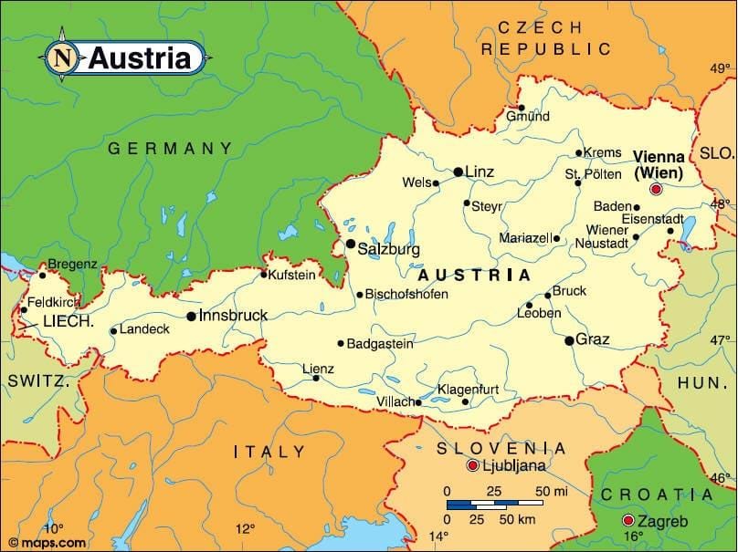 österreich innsbruck Karte