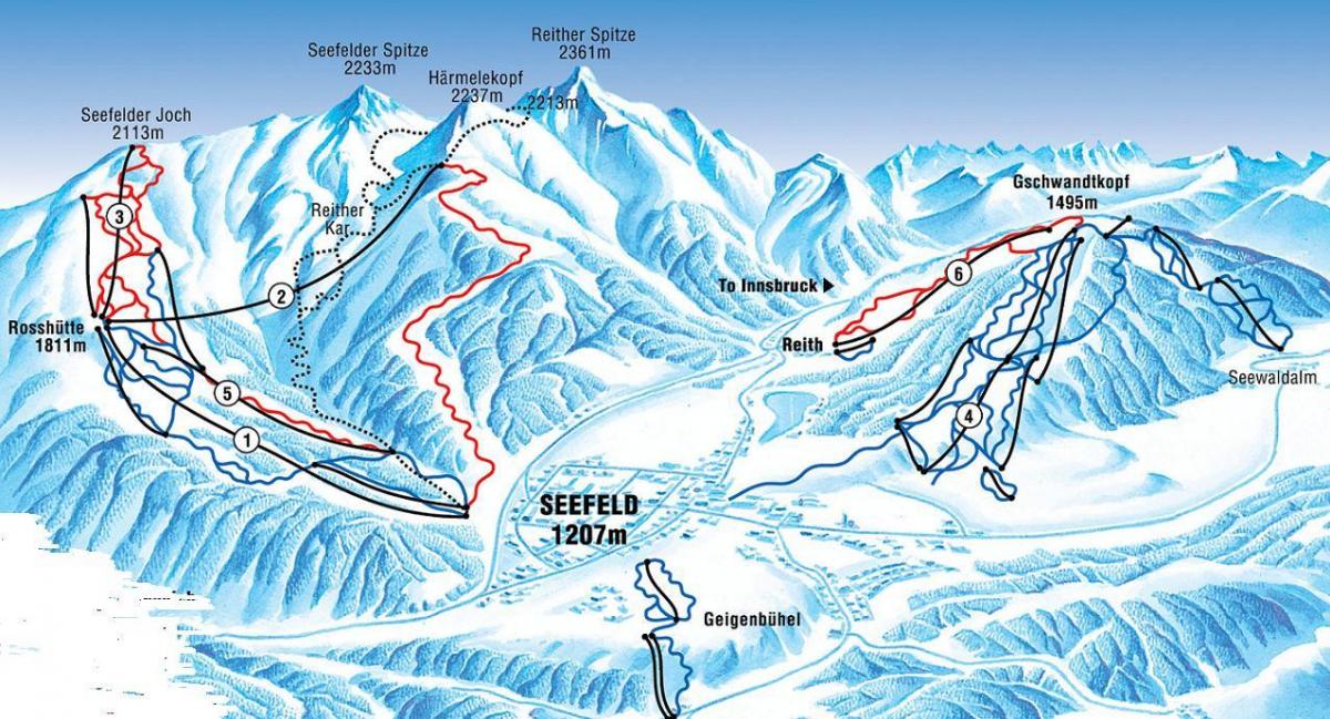 Karte von seefeld österreich