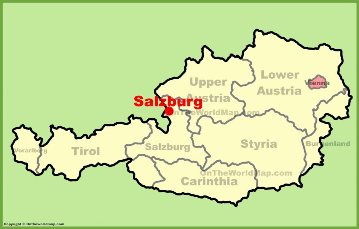 austria salzburg Karte