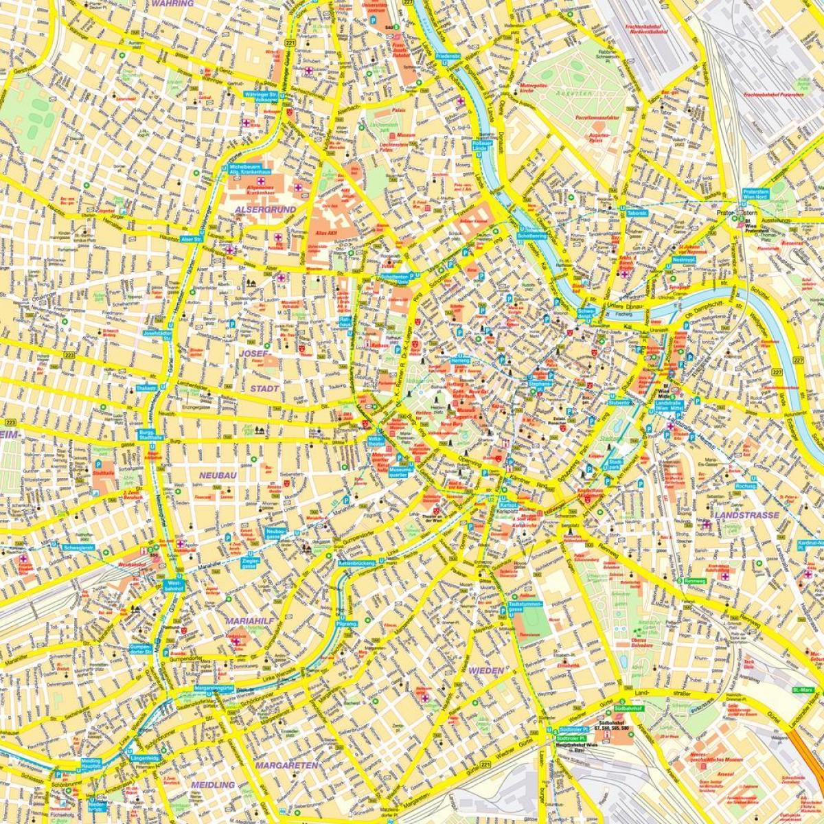 Stadtplan Wien österreich