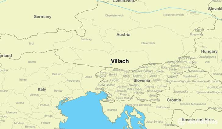 Karte von villach österreich