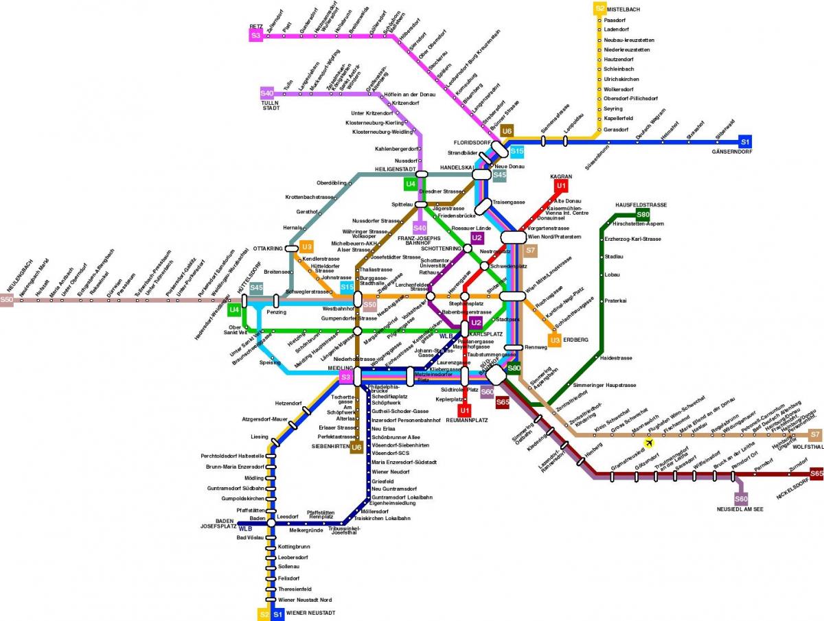 Wien österreich die öffentlichen Verkehrsmittel anzeigen