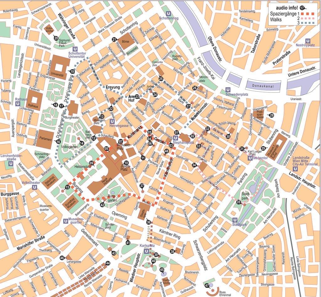 Wien, österreich, city center anzeigen