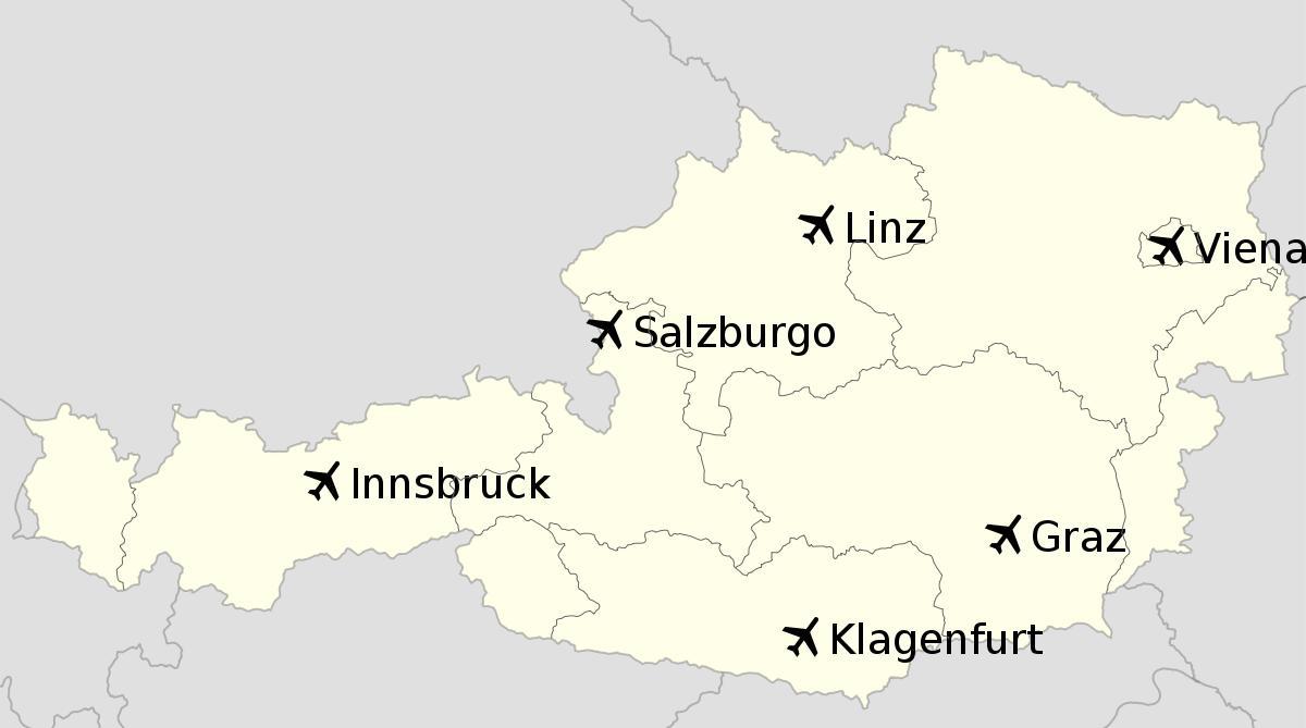 Flughäfen in österreich anzeigen