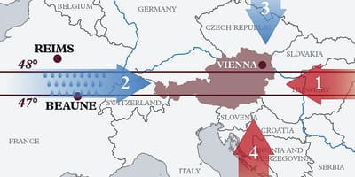 Karte von österreich Klima