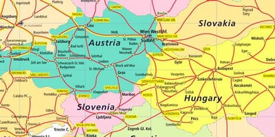 Österreich-rail-Karte