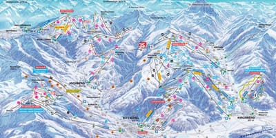 Österreich-ski-Karte