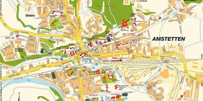 Karte von amstetten österreich