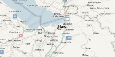 Landkarte von hart-österreich