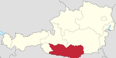 Karte Kärnten, österreich 