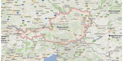 Österreichischen Grenzen anzeigen