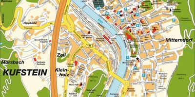 Karte von kufstein österreich
