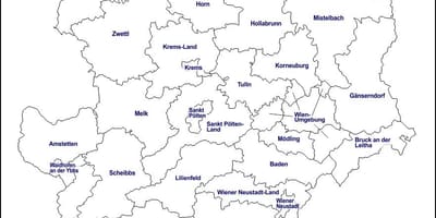 Karte von modling in österreich