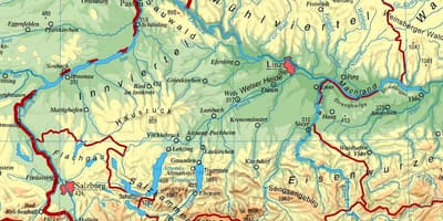 Karte von Oberösterreich