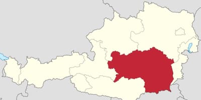 Karte von Steiermark österreich