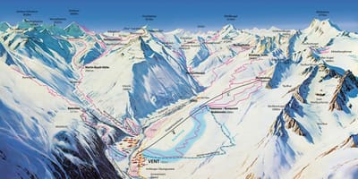 Karte von vent, österreich