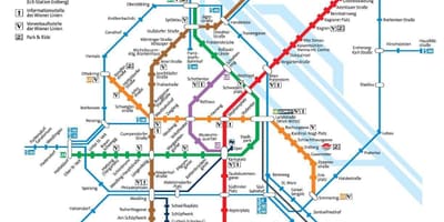 Wien U-Bahn Karte