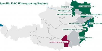 Österreichischen Wein Regionen anzeigen